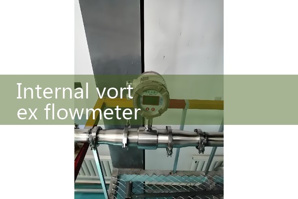 Internal vortex flowmeter