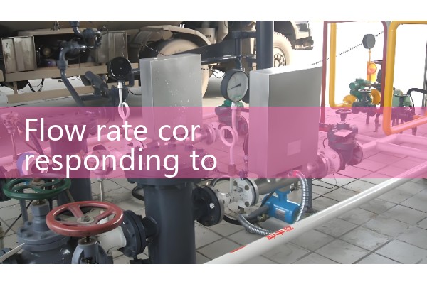 Flow rate corresponding to vortex flowmeter